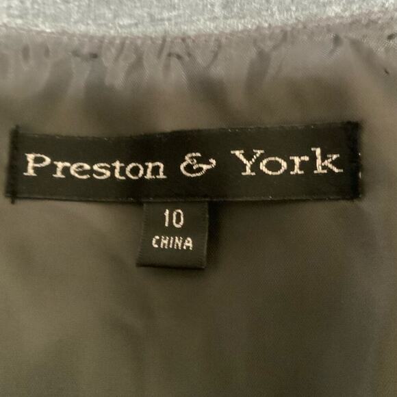 Preston & York Gray Top Women's Size 10 Lined Sleeveless - Picture 5 of 9